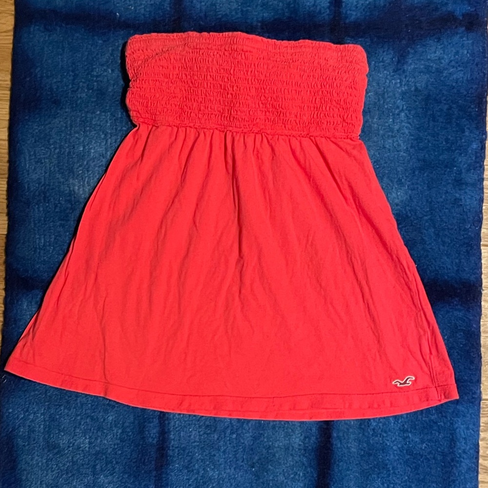 Hollister- Strapless Tie Back Top